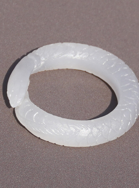 方言和田玉青海老坑料烟紫色戒指