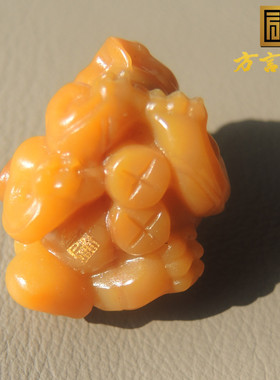 福利了方言品牌和田玉珍稀黄色名品玉黄玉籽料貔貅吊坠子戒指面R