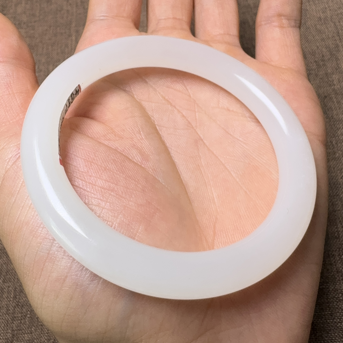 惊呆了方言和田玉精品珍藏新疆且末料细腻油润羊脂白玉57mm手镯X5