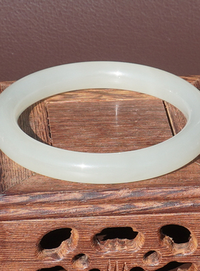 方言青海老坑料冰底温润晴水手镯