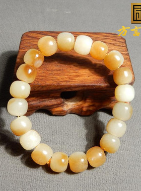 新疆且末黄金糖玉10mm老型珠手串