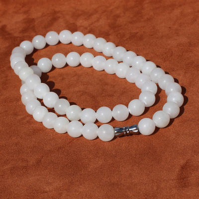 方言和田玉青海冰底羊脂白玉手串