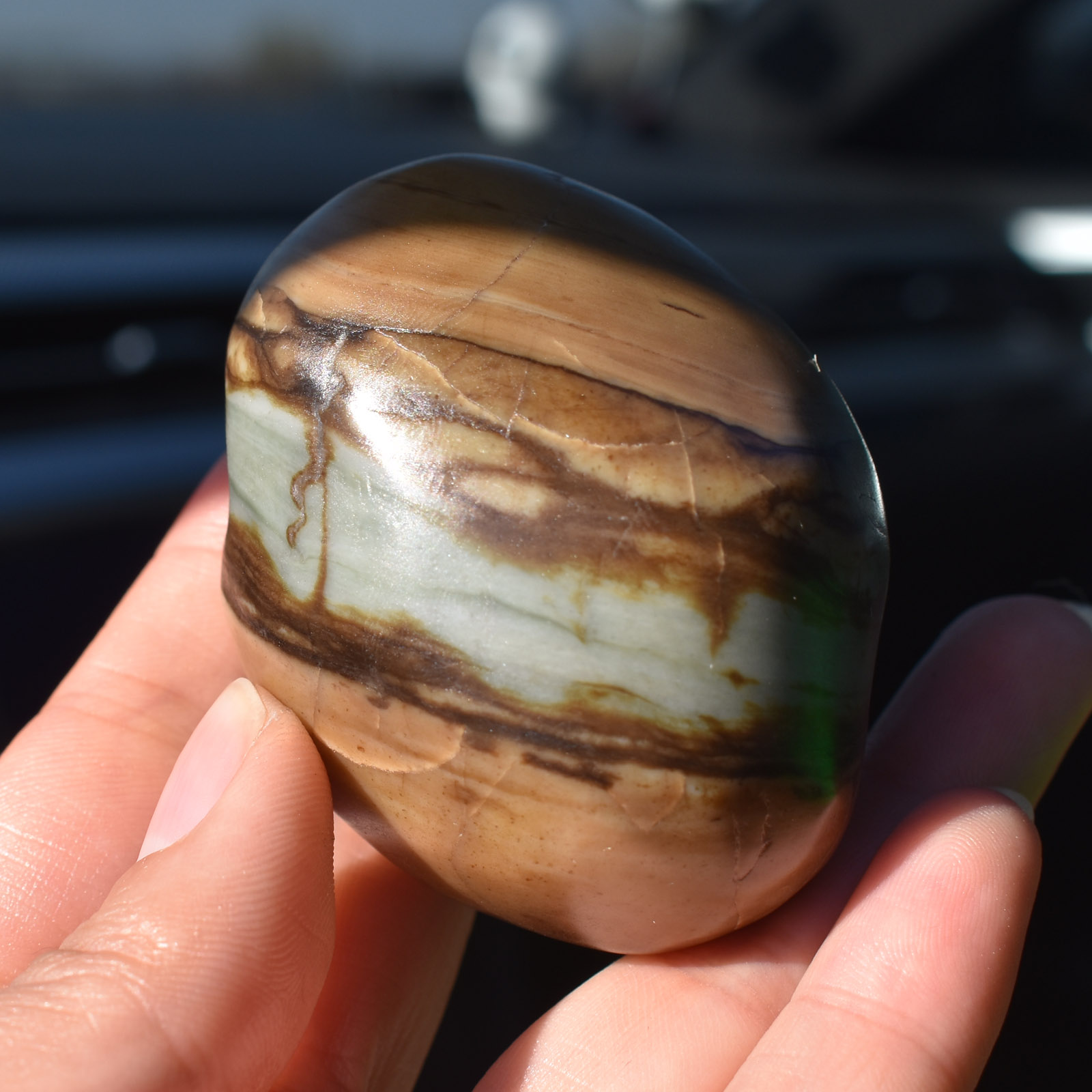 美美哒方言和田玉罕见地表籽老熟金鹿皮天蓝色蓝玉籽料原石玩料R1