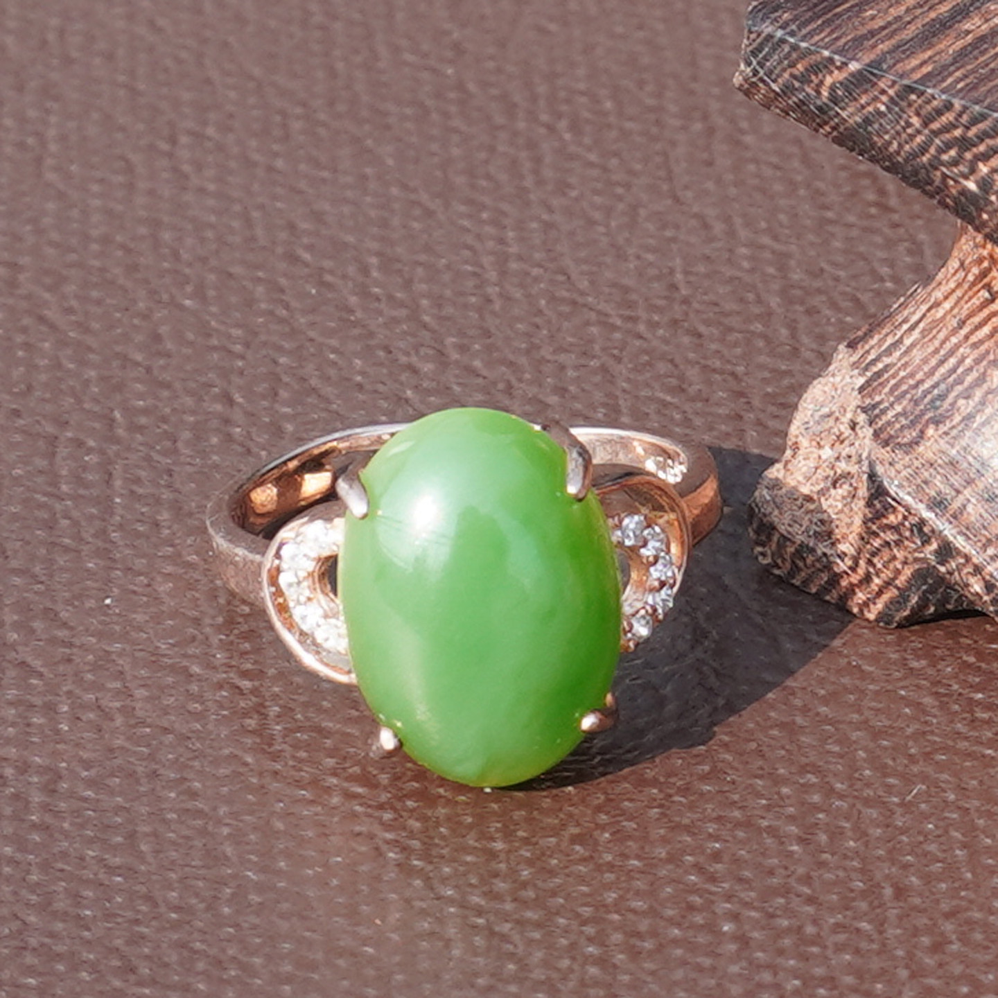 不看就亏方言和田玉俄料正阳绿碧玉无黑点银镶玫瑰金活口女戒指A6,珠宝/钻石/翡翠,手饰,淘宝优惠券,粉丝福利购,淘宝优惠卷