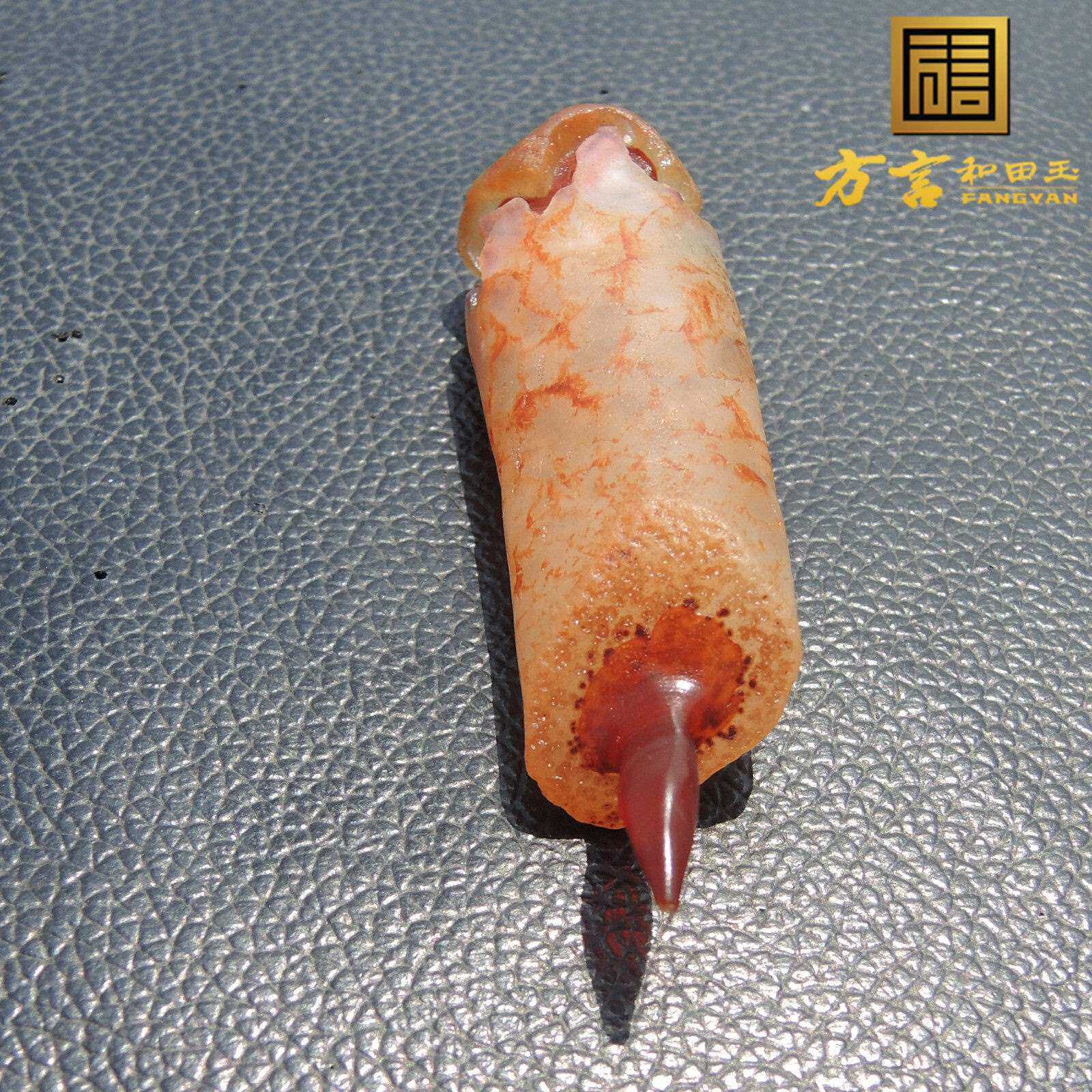 超重磅放巨漏阿拉善地表花玛瑙红芯立体象形籽料玩料原石手把件R