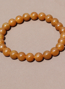 方言和田玉无结构糖玉黄金糖手串