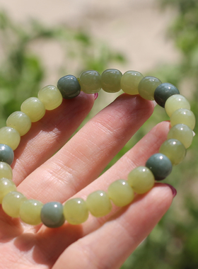 新疆且末蓝皮黄口8m老型单圈手串