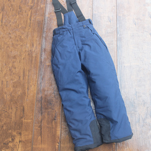 儿童滑雪裤中大童加棉加厚冲锋裤青少年防风水背带棉裤男女孩户外