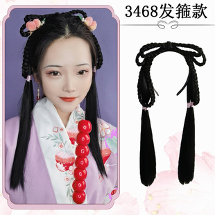 古装假发林黛玉女一体式懒人发箍古风汉服明制手残党简易造型百搭