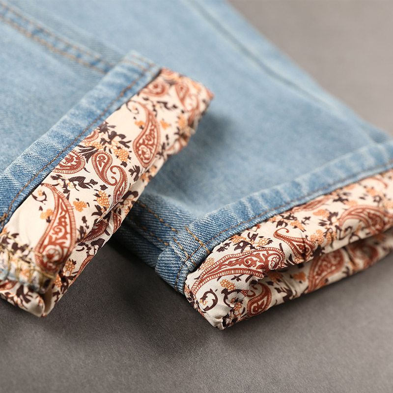 Jeans pour jeunesse droite en vrac MIXSQUARE en coton pour été - Ref 1464881 Image 4