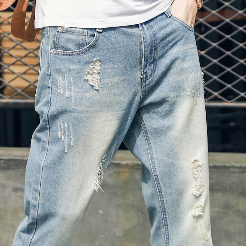 Jeans pour jeunesse droite en vrac MIXSQUARE en coton pour été - Ref 1464881 Image 5