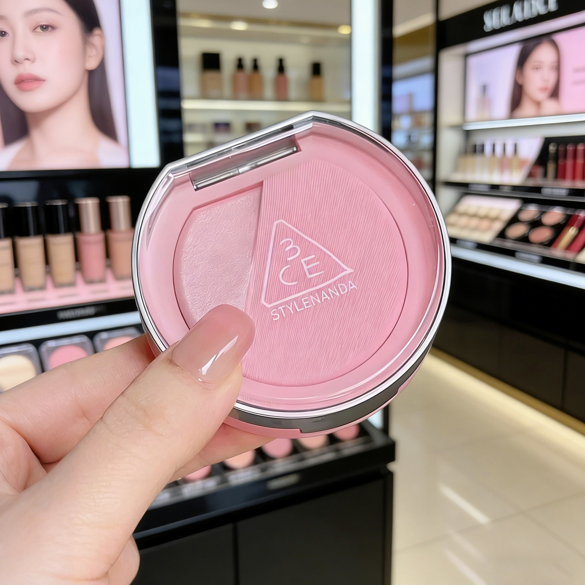 3CE哑光高光腮红盘持妆百搭图片