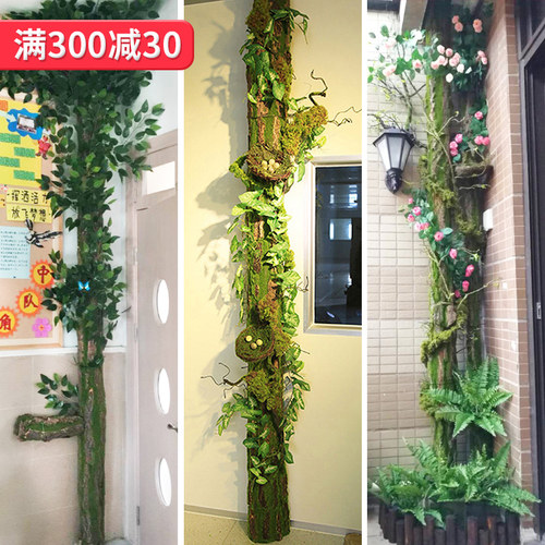 仿真树皮管道柱子燃气装饰遮挡