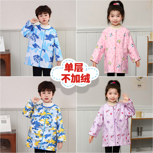 单层薄款防水罩衣棉服外穿洋气