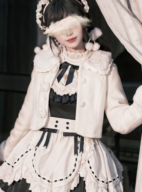 【少量现货】奶油糖霜｜蜜桃盛夏秋冬短款外套20%羊绒毛呢