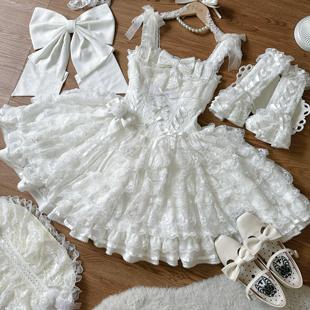 蜜桃盛夏Lolita芭蕾风小花嫁 羽之诗 现货