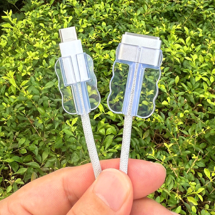 适用苹果MAC笔记本电脑Macbook pro充电线修复保护套T形插头防折