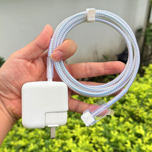 适用苹果Macbook pro笔记本70W M4 M5数据线保护套充电器头缠绕绳