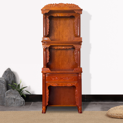 实木 龛神台柜家用供桌财神供位 柜供奉台 像神龛三层神台立柜