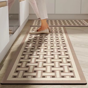 厨房专用地垫满铺地板吸油吸水速干家用脚垫地面防滑垫子长条地毯