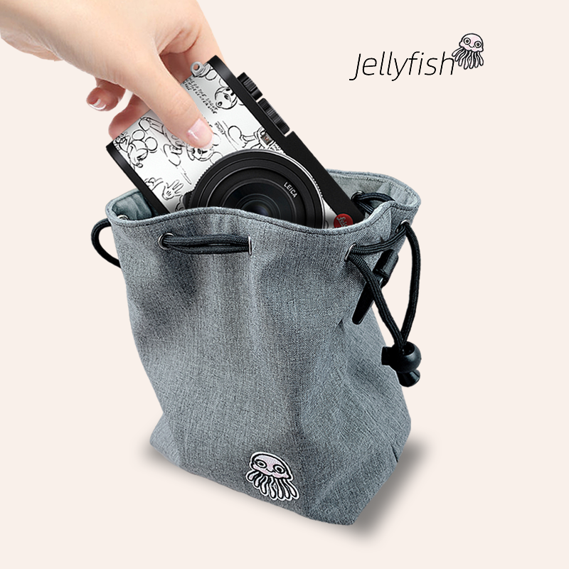 Jellyfish 水母 防水收纳袋相机袋可装卸背带微单相机包单反内胆包适用于富士尼康佳能索尼镜头保护套收纳袋