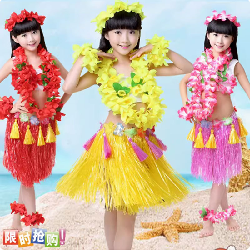 圆圆工艺环保裙子儿童节海草舞