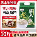 溢田东北糯米10斤真空装 新米饭团米白江米农家 粽子小圆粒糯米当季