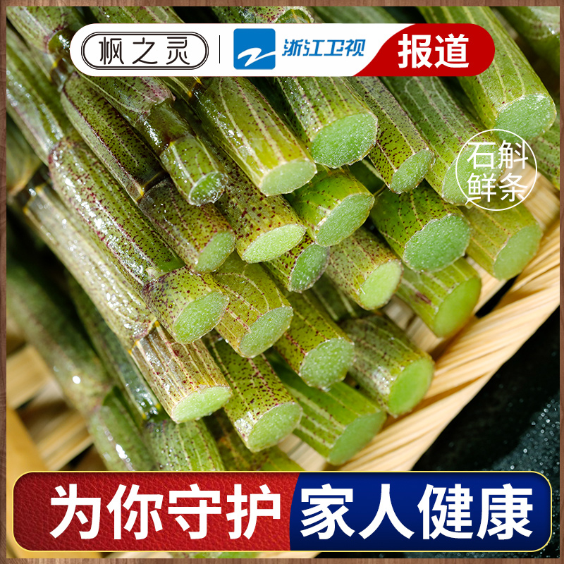 官方正品雁荡山铁皮石斛鲜条新鲜采摘特产干货礼盒浙江正宗好石斛