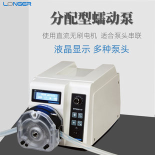 兰格蠕动泵WT600-1F分配型分装灌装泵串联泵头实验大流量恒流泵
