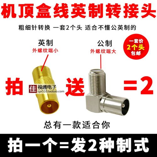 有线电视机顶盒天线细针面板转接