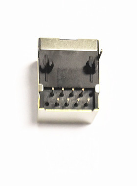 RJ45插座网络接口座水晶头座母座网口线插座8P8C8脚90度56带壳