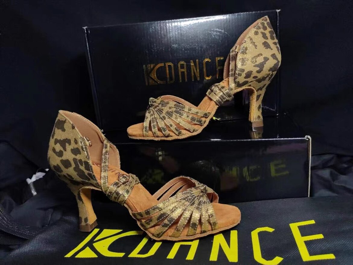 舞蹈鞋KCDANCE中高跟国标成人