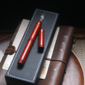 原木笔杆玻璃笔连帽玻璃蘸水笔精磨笔尖工艺 经典 七十二号笔家