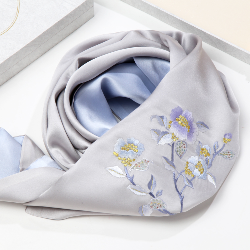 绣艺坊蜀绣手工刺绣丝巾成都特色