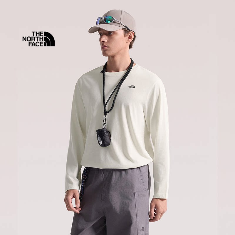 TheNorthFace北面长袖T恤男女纯棉上衣休闲户外透气26新款|8KQ3