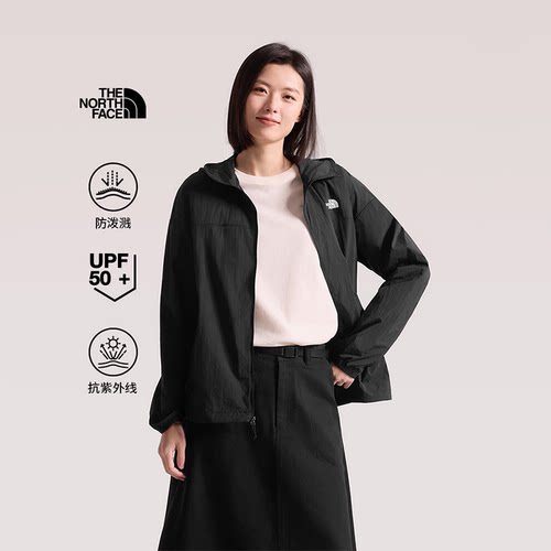 北面女UPF50+防泼溅防晒衣春夏
