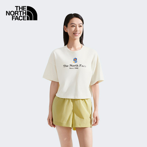 北面女款户外透气短袖T恤夏新