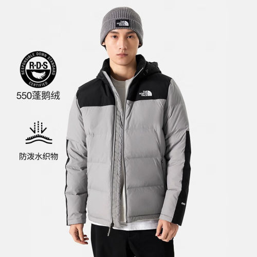 北面男550蓬鹅绒防泼水羽绒服