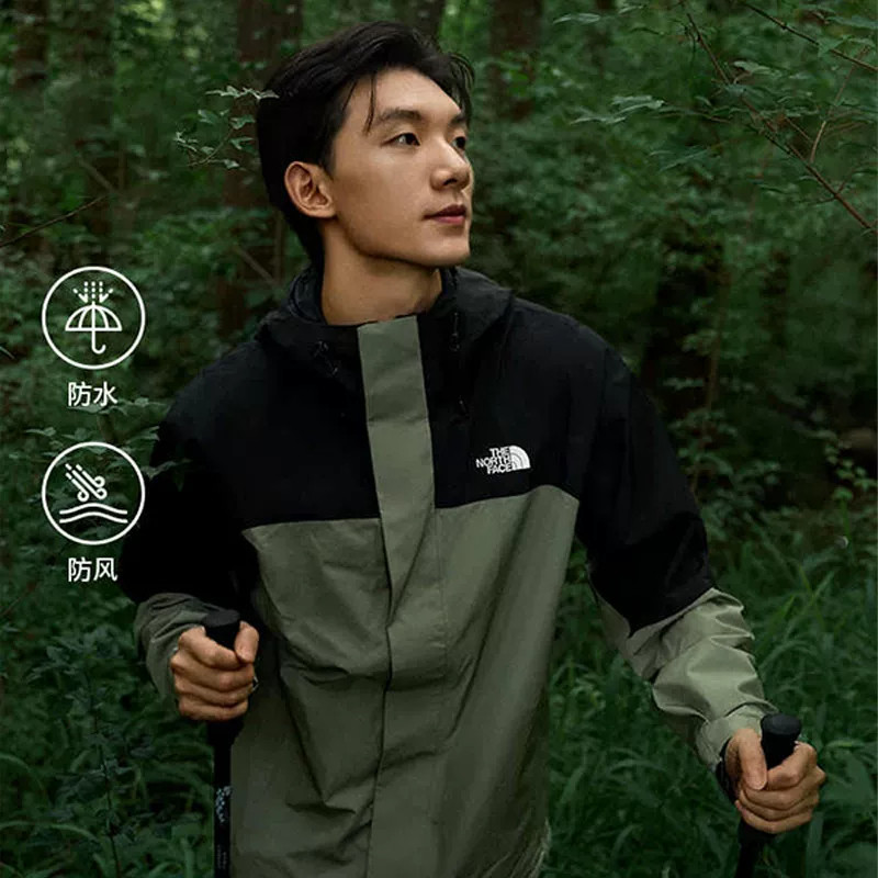 The North Face北面三合一冲锋衣男户外防风外套抓绒内胆|89ZP