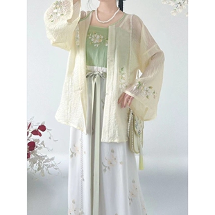 2026宋制原创新款汉服女改良灯笼裤宋裤圆领衫刺绣透气清新日常夏