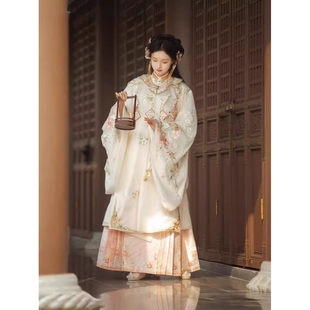 2026新品原创汉服女【花团酥】明制马面裙重工刺绣云肩立领衫春夏