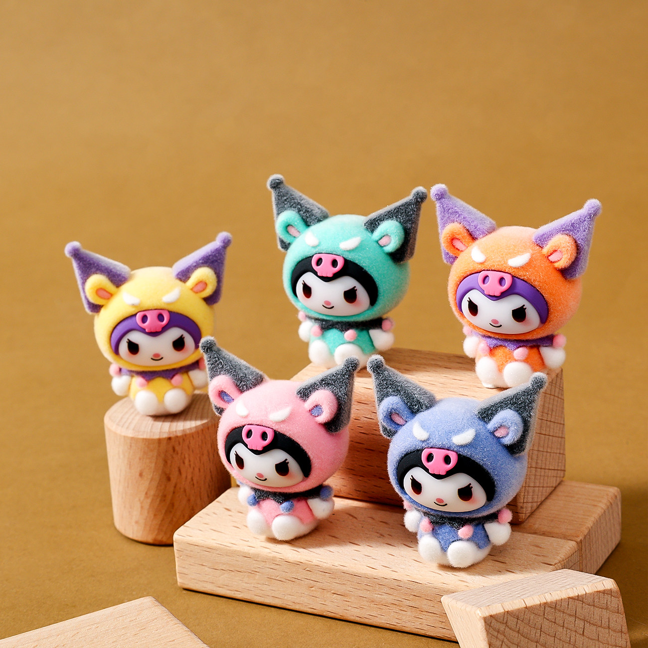 植绒装扮三丽鸥库洛米萌粒diy装饰品钥匙扣公仔办公室桌面摆件,家居饰品,桌面摆件,淘宝优惠券,粉丝福利购,淘宝优惠卷