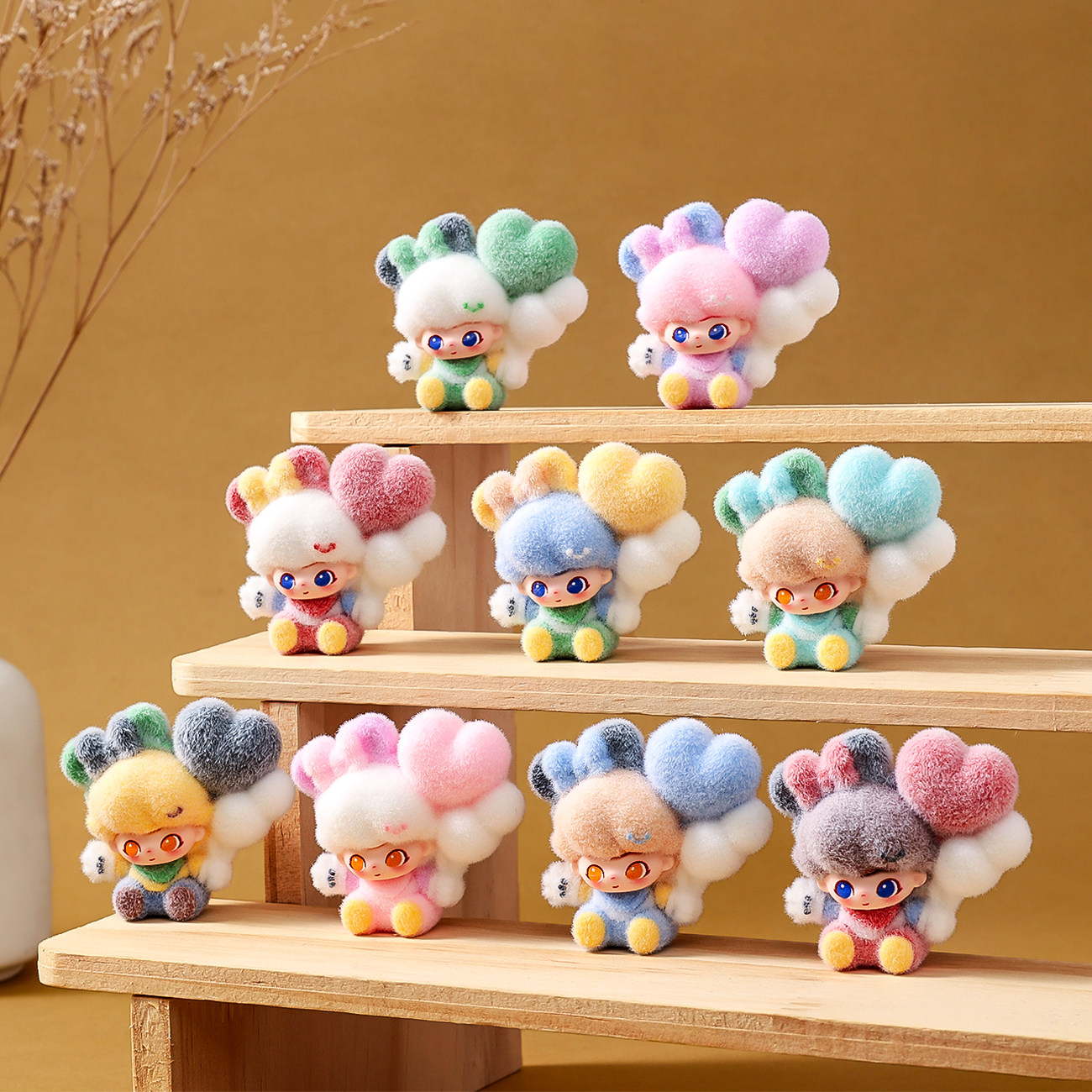 植绒装扮气球小布布萌粒diy装饰品钥匙扣配件公仔办公室桌面摆件,家居饰品,桌面摆件,淘宝优惠券,粉丝福利购,淘宝优惠卷