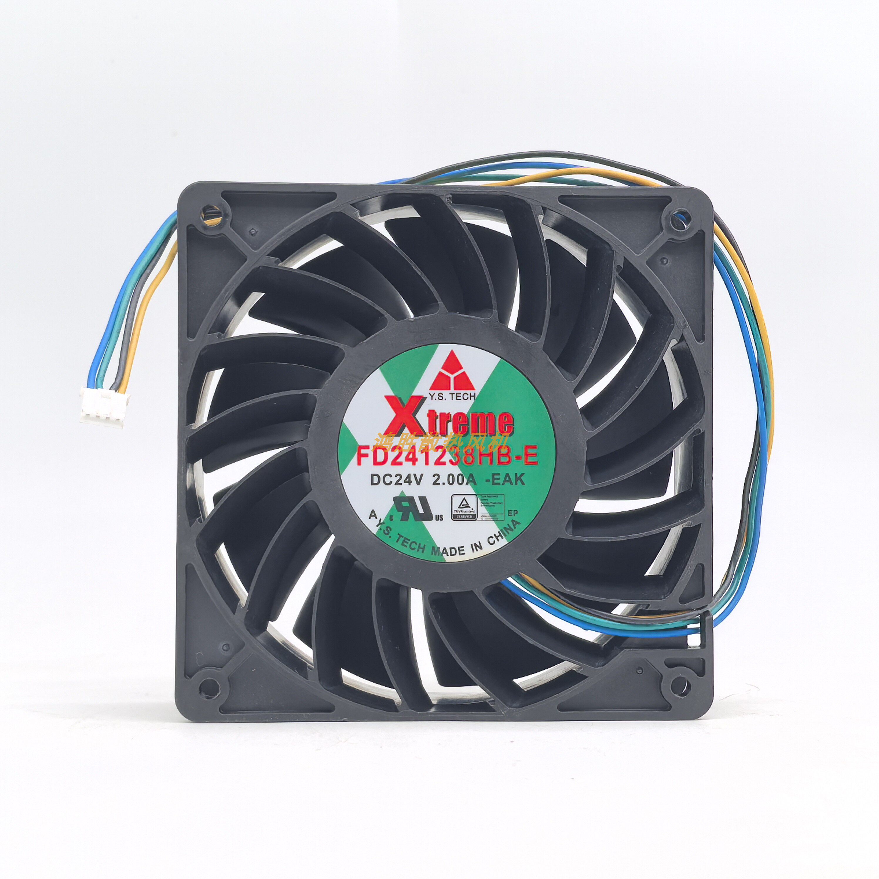 Xtrme全新原装 FD241238HB-E散热风扇DC24V2.00A四线高端机柜风机