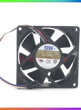 AVC 8025 DA08025B48H S046 48V 0.09A 8CM 3线服务器散热风扇
