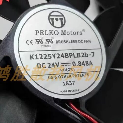 全新现货K1225Y24BPLB2b-7 DC24V 0.848A 12025 12CM机箱散热风扇