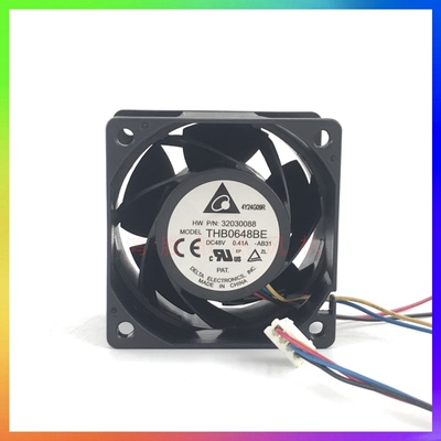 全新台达6CM 6038 48V 0.41A THB0648BE 4线服务器风扇散热风扇