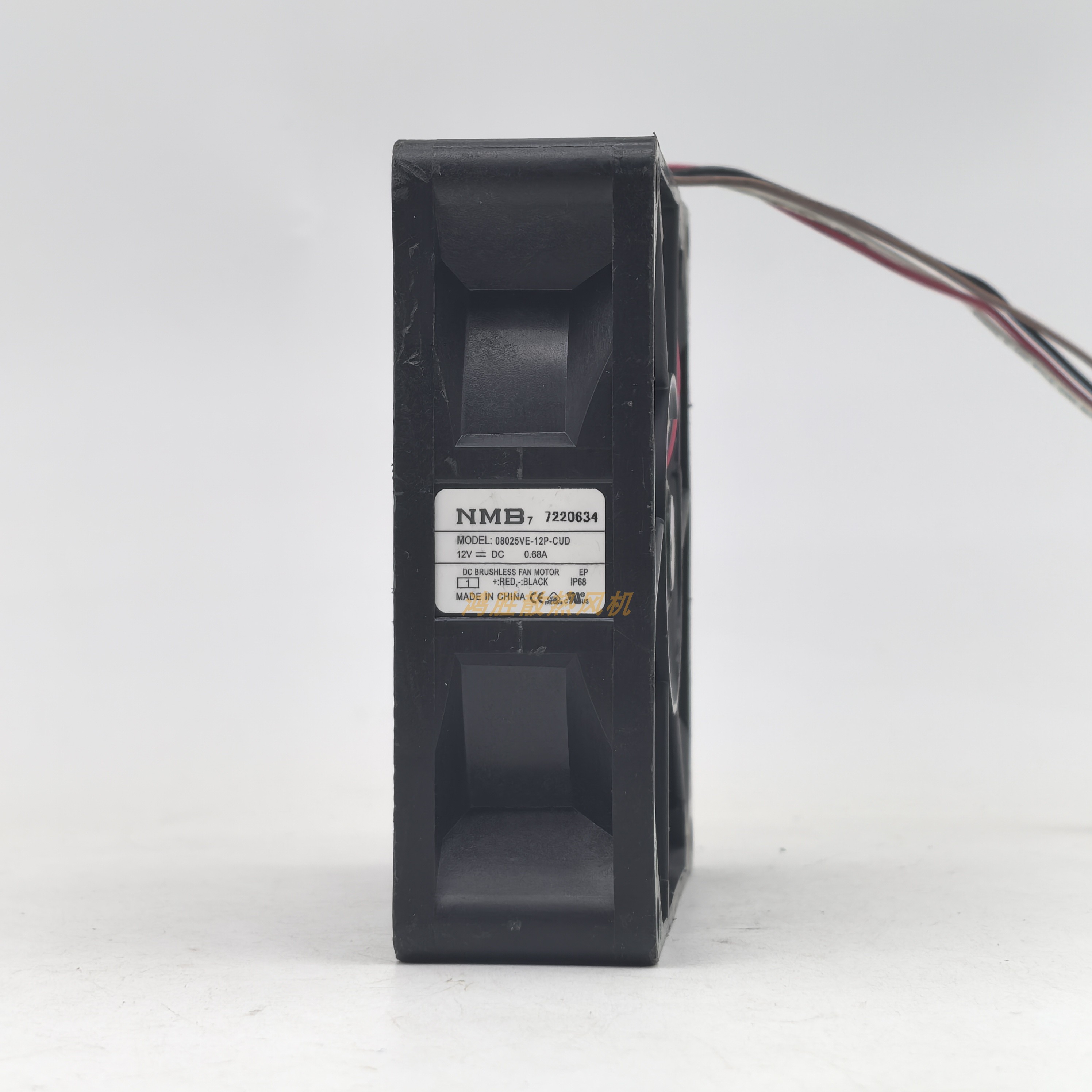 原装NMB 08025VE-12P-CUD DC12V 0.68A 散热风扇08025VE-12P-GLD