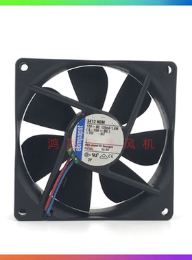 德国ebmpapst 3412NGM 9225 12V 1.6W 135mA 静音变频器散热风扇