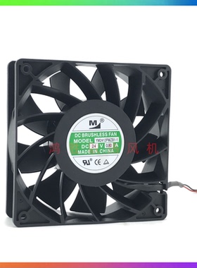 一盟 YM2412PMZB1-1 12038 24V 0.80A 12CM大风量变频器散热风扇